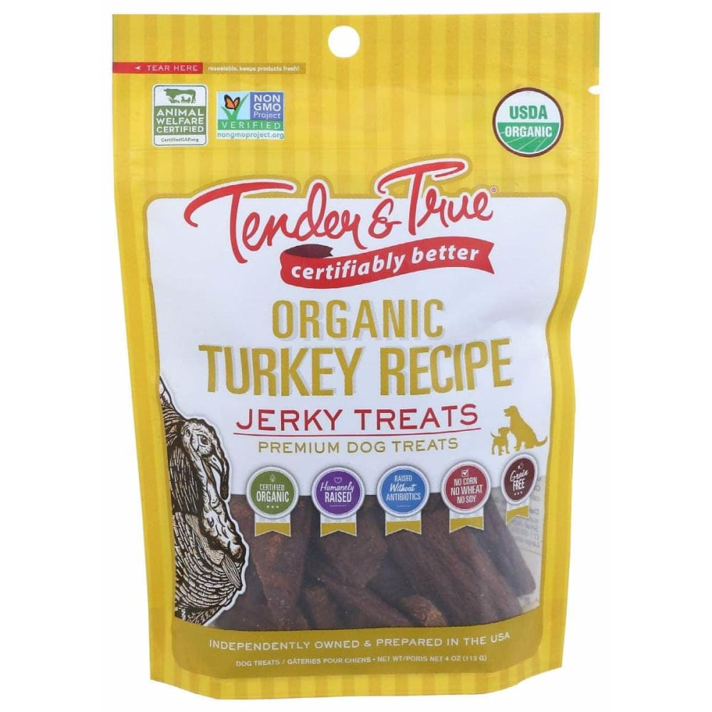 TENDER AND TRUE TENDER AND TRUE Organic Turkey Jerky Treats, 4 oz