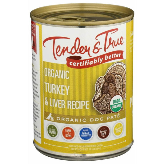 TENDER AND TRUE TENDER AND TRUE Organic Turkey and Liver Canned Dog Food, 12.5 oz