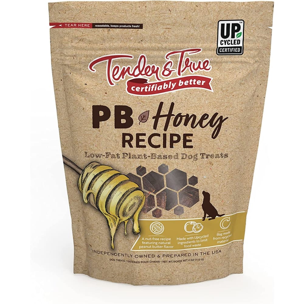 TENDER AND TRUE: Pb and Honey Dog Treats 4 oz (Pack of 3) - Grocery > Beverages > Coffee Tea & Hot Cocoa - TENDER AND TRUE