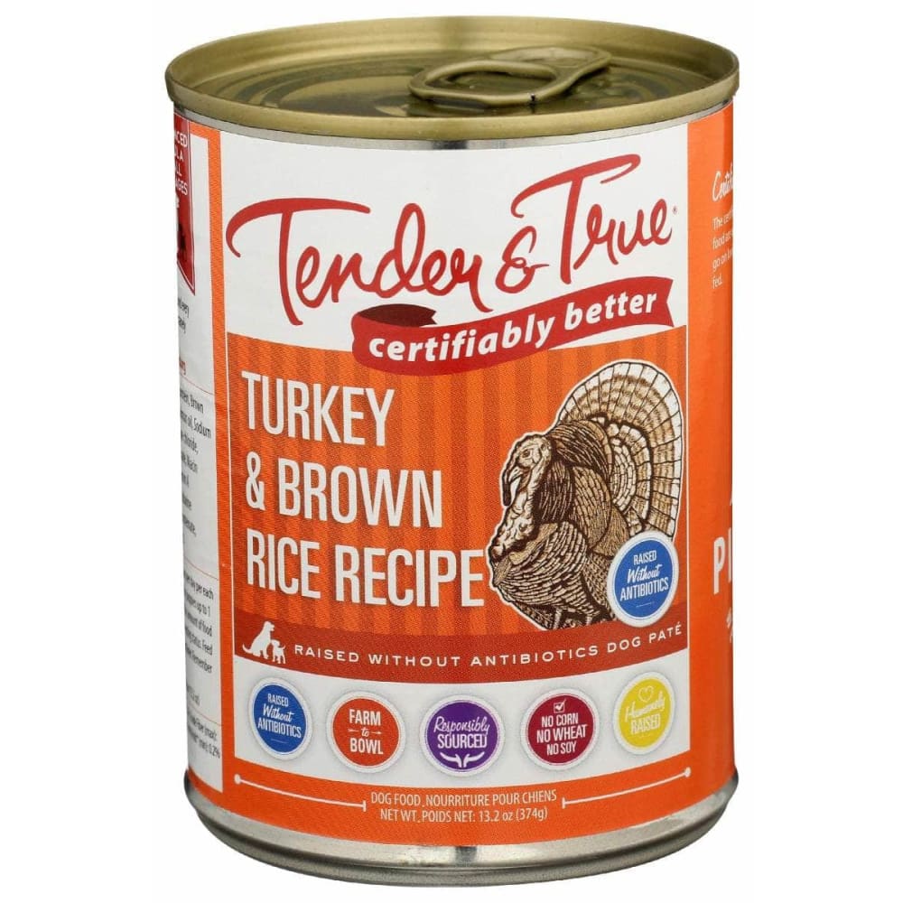 TENDER AND TRUE TENDER AND TRUE Turkey and Brown Rice Canned Dog Food, 13.2 oz