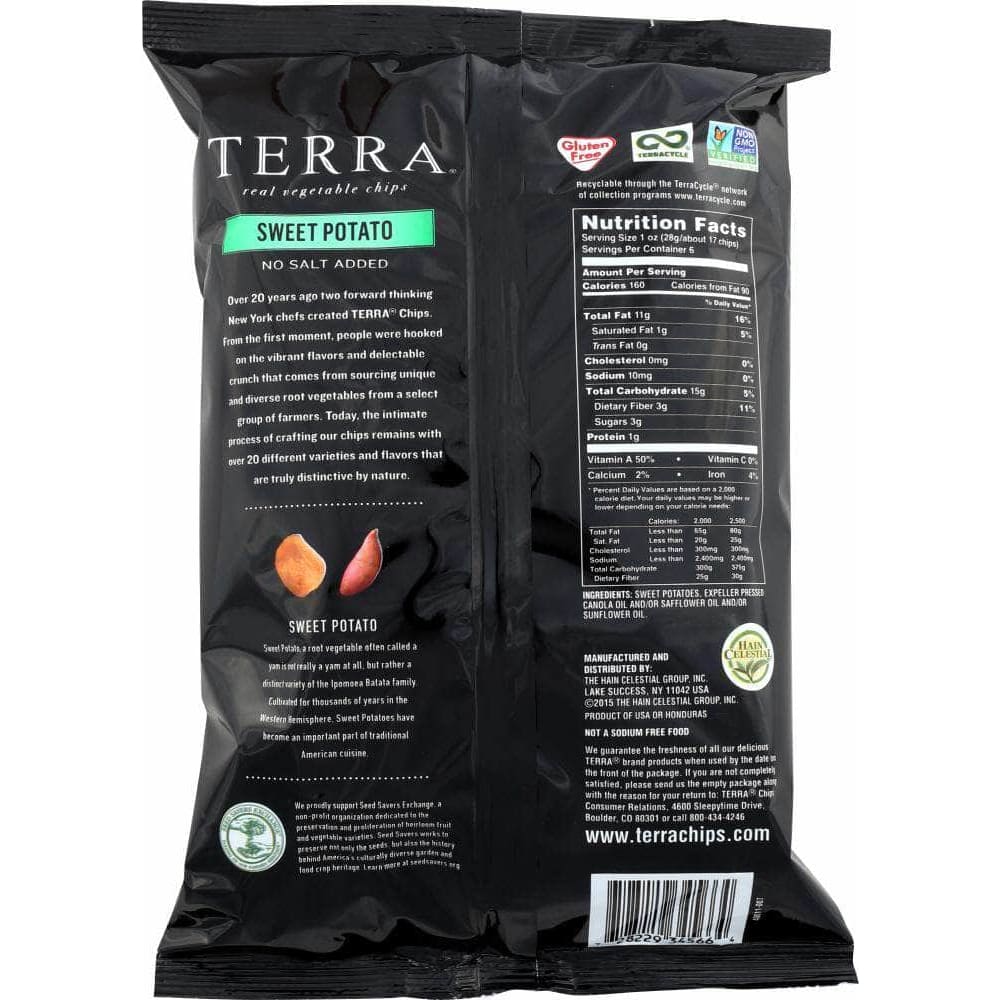 Terra Chips Terra Chips Plain Sweet Potato Chips, 6 oz