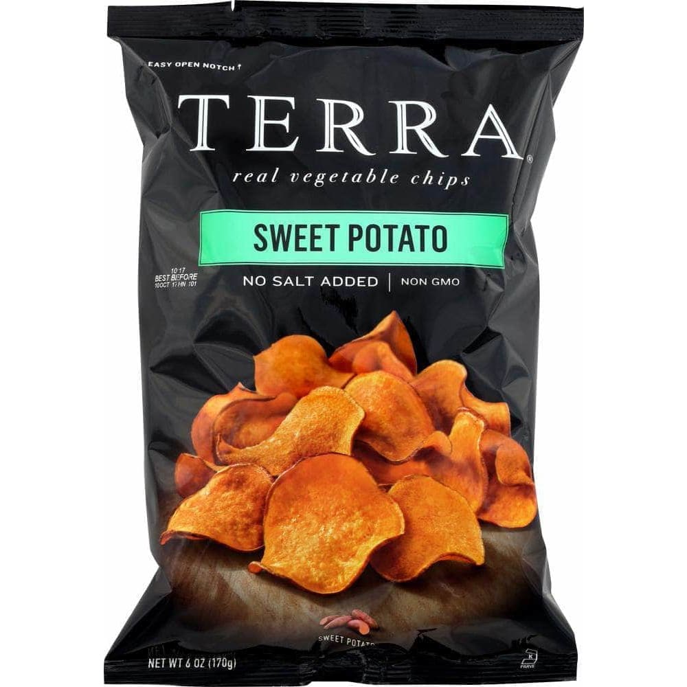 Terra Chips Plain Sweet Potato Chips, 6 oz (Case of 4) ShelHealth