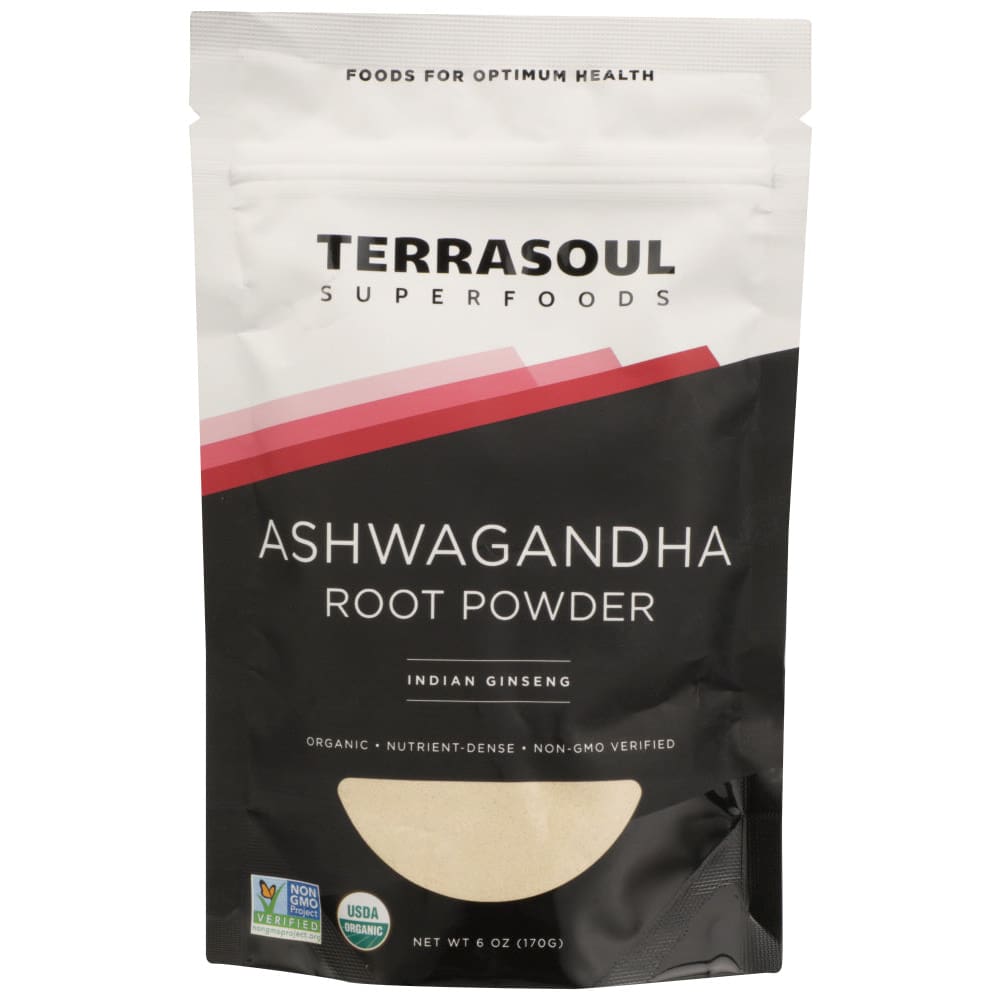 TERRASOUL SUPERFOODS: Ashwagandha Root Powder 6 oz (Pack of 3) - TERRASOUL SUPERFOODS