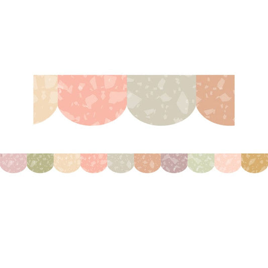 Terrazzo Tones Scalloped Trim Die Cut (Pack of 10) - Border/Trimmer - Teacher Created Resources