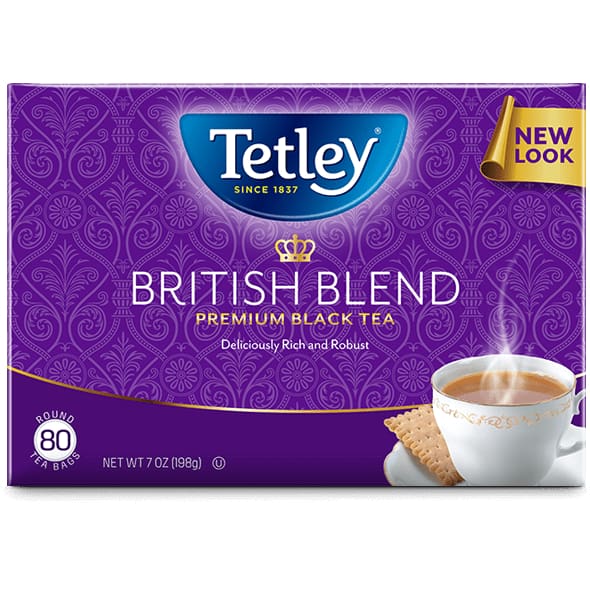 TETLEY Grocery > Beverages > Coffee, Tea & Hot Cocoa TETLEY: Tea British Blend, 80 bg