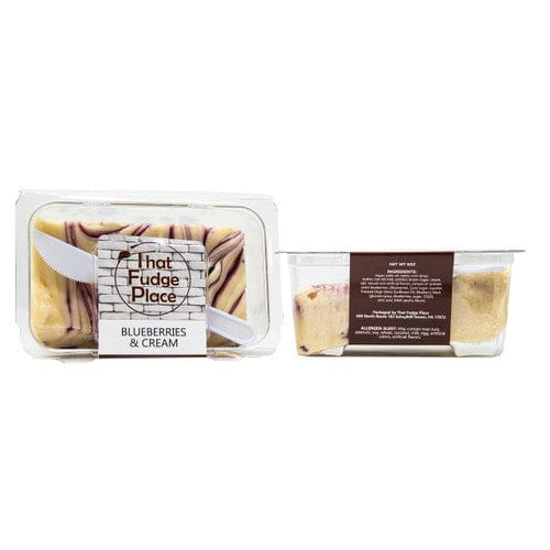 That Fudge Place Blueberry & Cream Fudge 8oz (Case of 12) - Candy/Fudge - That Fudge Place