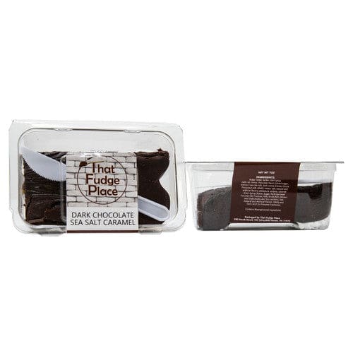 That Fudge Place Dark Chocolate Sea Salt Caramel Dough Fudge 8oz (Case of 12) - Candy/Fudge - That Fudge Place