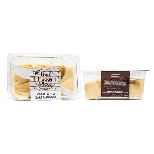 That Fudge Place Vanilla Sea Salt Caramel Fudge 8oz (Case of 12) - Candy/Fudge - That Fudge Place