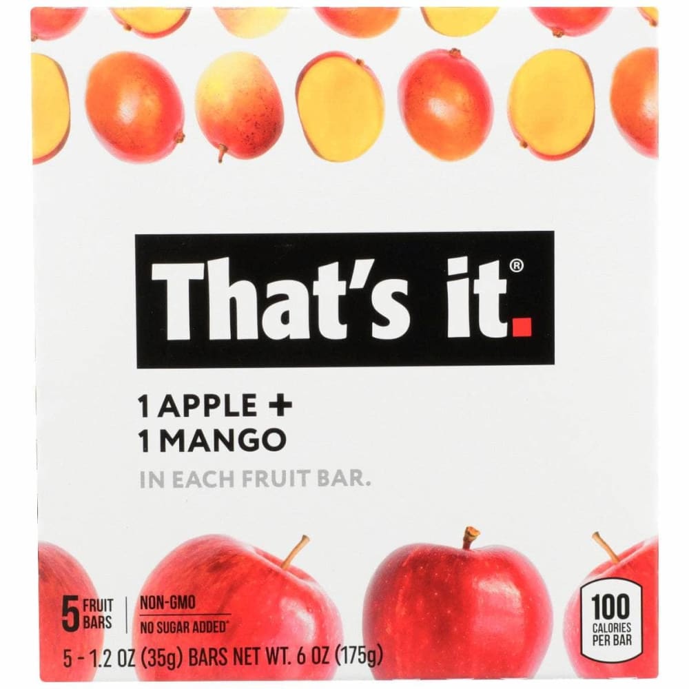 THATS IT THATS IT Bar Apple Mango 5Ct, 6 oz
