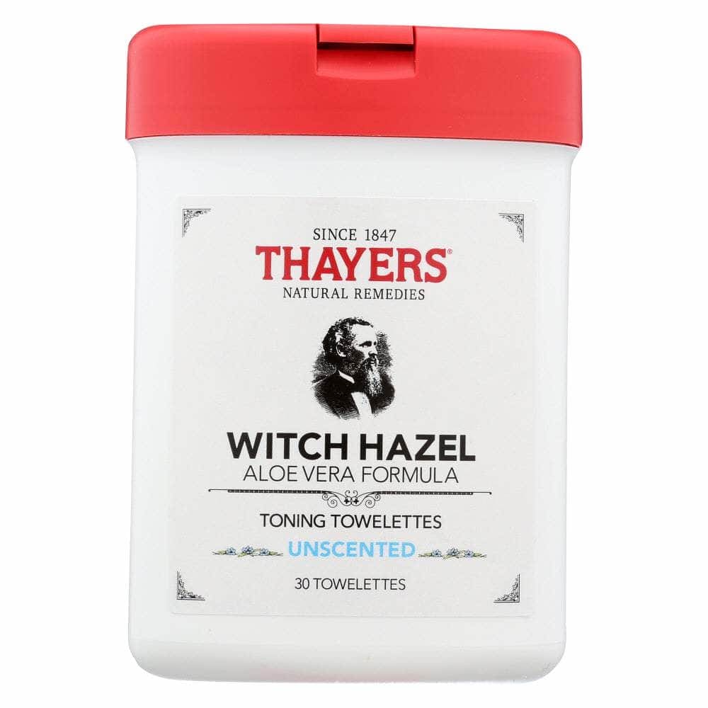 Thayers Thayer Towelette Toning Unscented, 30 ea