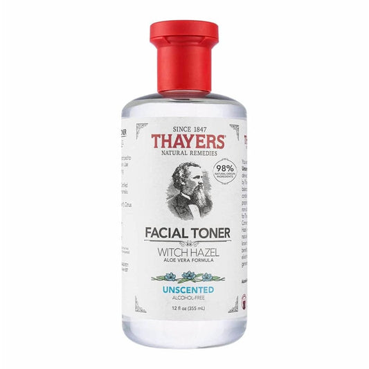 THAYERS THAYERS Alcohol Free Unscented Facial Toner Witch Hazel And Aloe Vera Formula, 12 oz