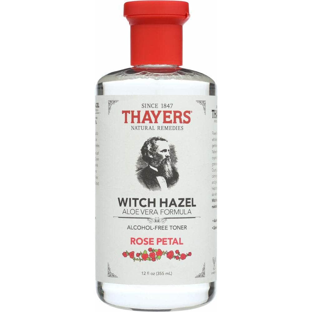 Thayers Thayers Witch Hazel Aloe Vera Formula Alcohol-Free Toner Rose Petal, 12 oz