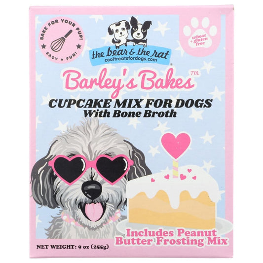 THE BEAR & THE RAT: Cupcake Mix for Dogs with Bone Broth 9 oz (Pack of 4) - Pet > Dog > Dog Food - THE BEAR & THE RAT