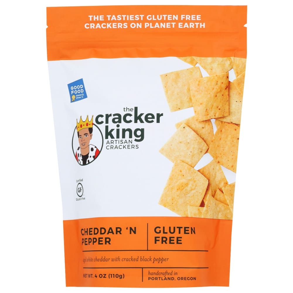 THE CRACKER KING: Cheddar N Pepper Crackers 4 oz - Grocery > Snacks > Crackers - THE CRACKER KING