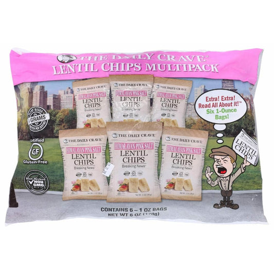 THE DAILY CRAVE THE DAILY CRAVE Chips Lentil Multipack, 6 oz