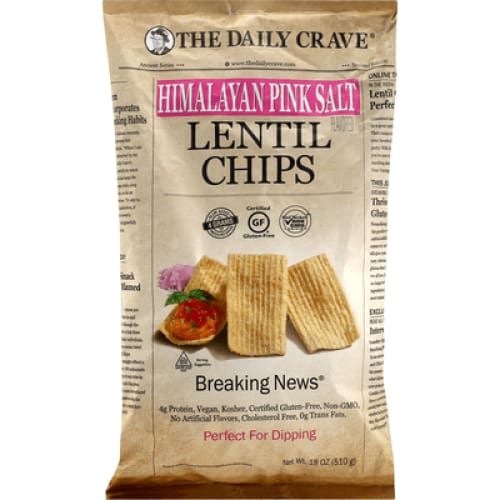 THE DAILY CRAVE THE DAILY CRAVE Lentil Chips Himalayan Pink Salt, 18 oz