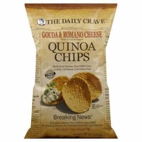 THE DAILY CRAVE THE DAILY CRAVE Quinoa Chips Gouda and Romano Cheese, 18 oz