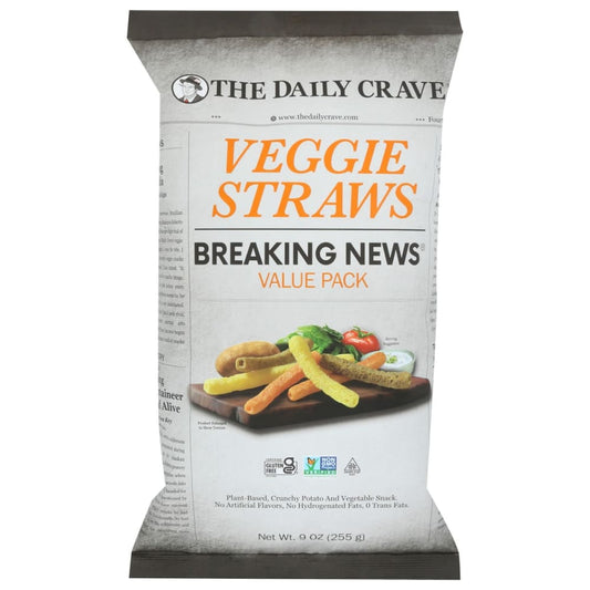 THE DAILY CRAVE: Veggie Straws Value Pack 9 oz (Pack of 4) - Grocery > Snacks > Chips > Puffed Snacks - THE DAILY CRAVE