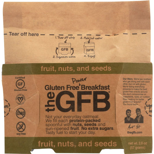 THE GFB: Fruit Nut Seeds Oatmeal 2 oz (Pack of 6) - Grocery > Breakfast > Breakfast Foods - THE GFB