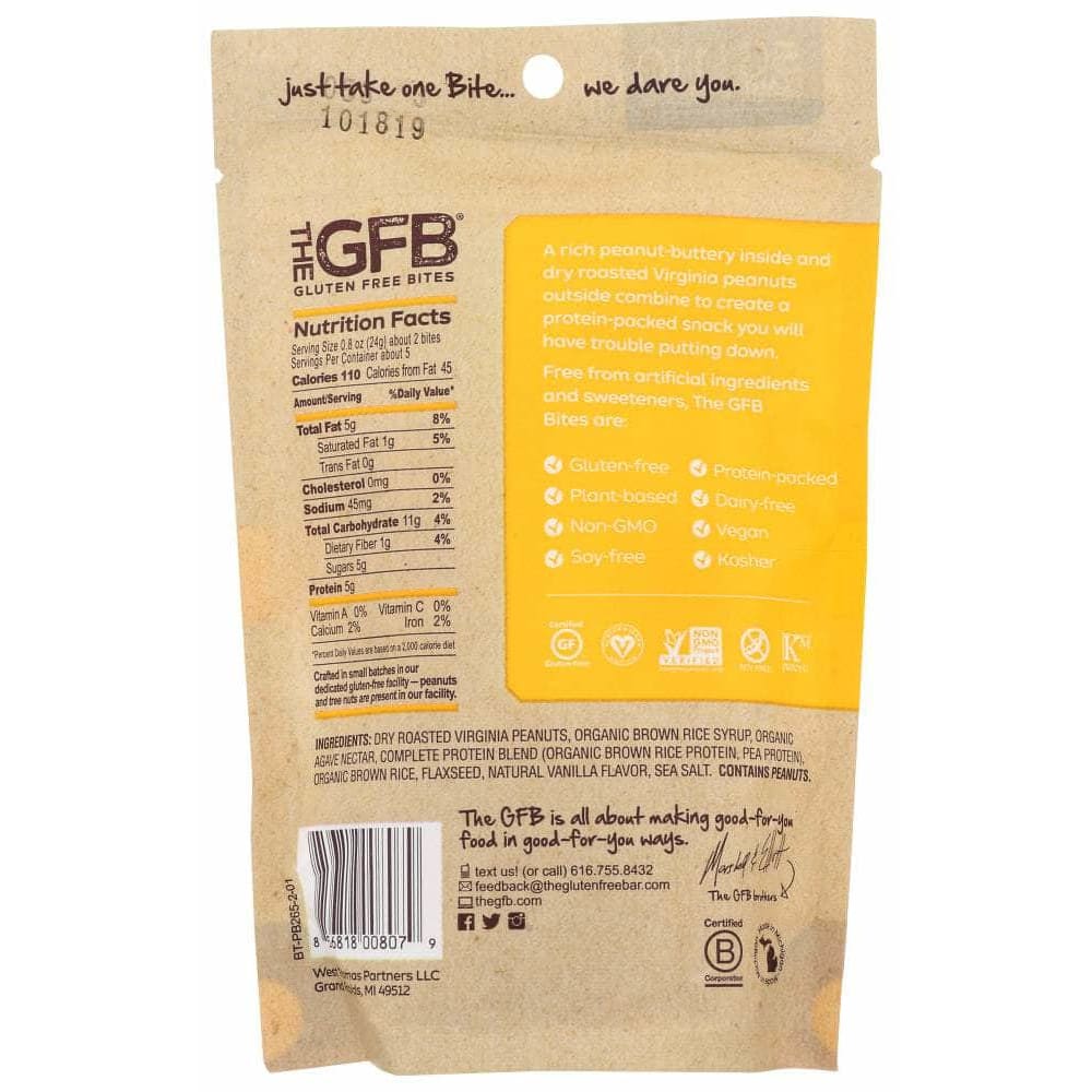 The Gfb The Gfb Peanut Butter Bites, 4 oz