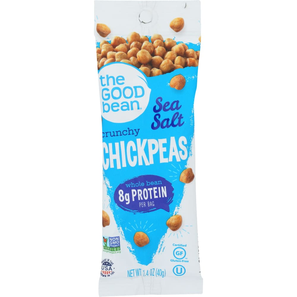 THE GOOD BEAN: Chickpea Sea Salt Snack 1.4 oz (Pack of 6) - Grocery > Snacks > Chips - THE GOOD BEAN