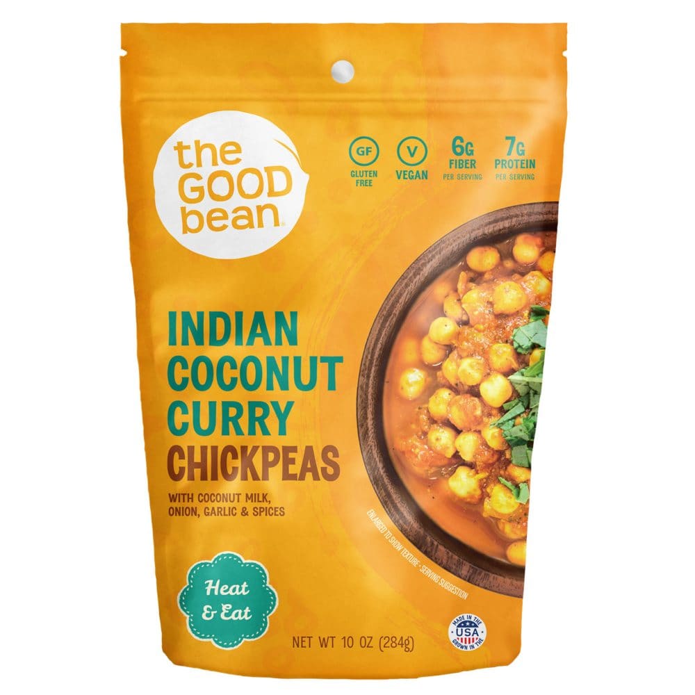 The Good Bean Heat & Eat Indian Coconut Curry Chickpeas (10 oz. 4 pk.) - Canned Foods & Goods - The Good