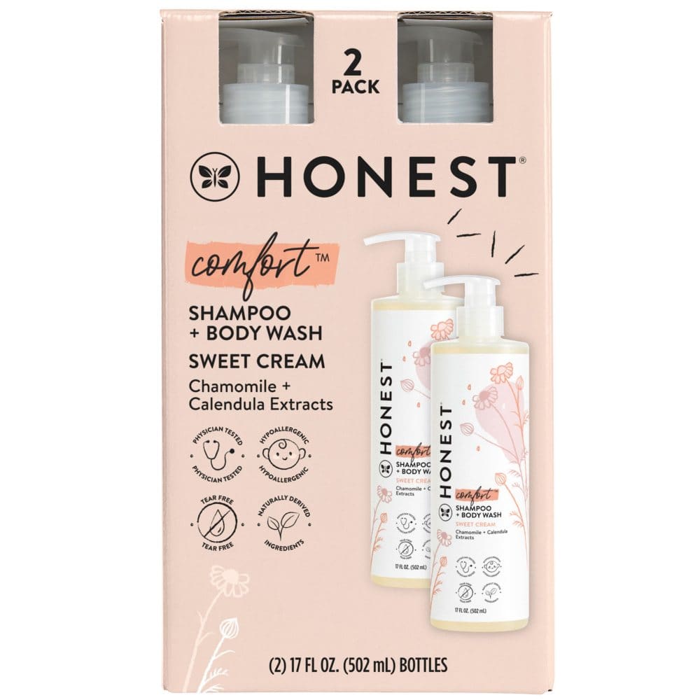 The Honest Company Comfort Sweet Cream Shampoo & Body Wash (17 fl. oz. 2 pk.) - Baby Health & Safety -