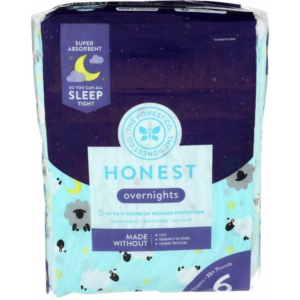 THE HONEST COMPANY THE HONEST COMPANY Sleepy Sheep Overnight Diapers Size 6, 17 pk
