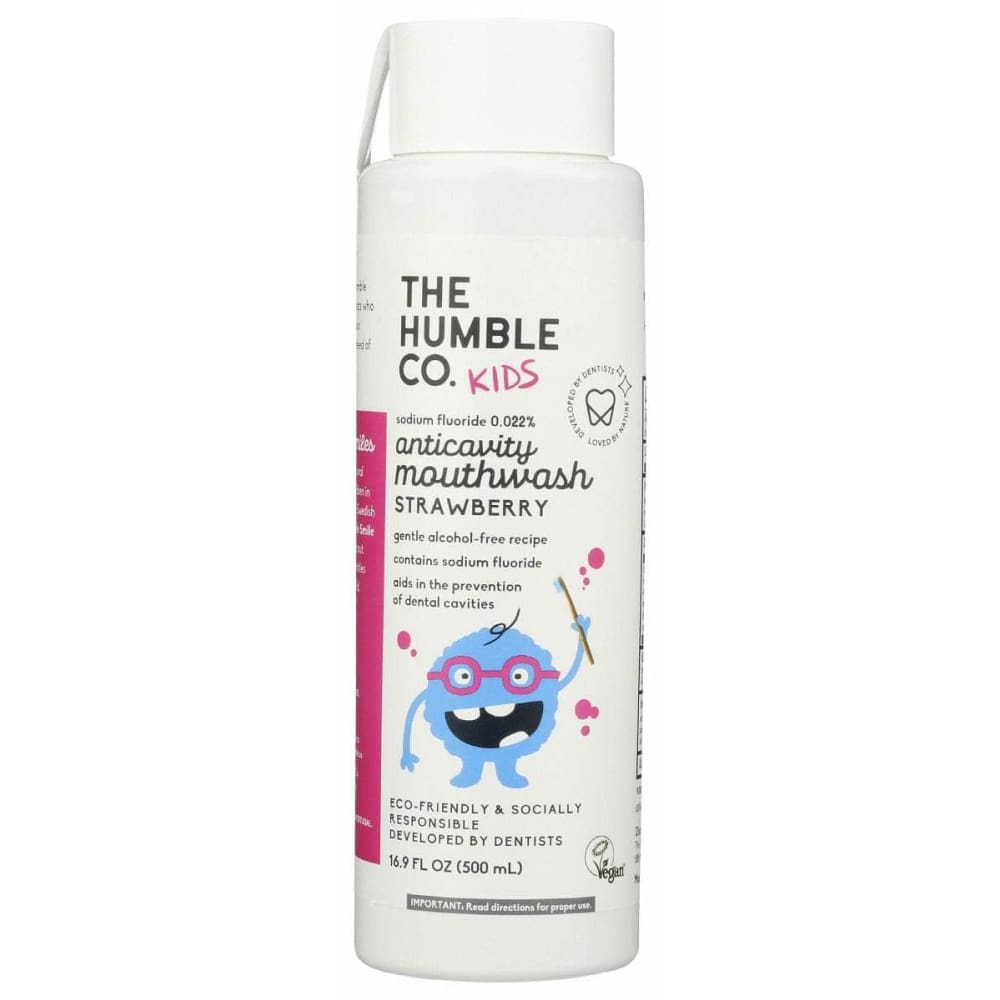 THE HUMBLE CO Beauty & Body Care > Oral Care > Mouth Sprays & Mouthwash THE HUMBLE CO Strawberry Anticavity Mouthwash, 16.9 fo