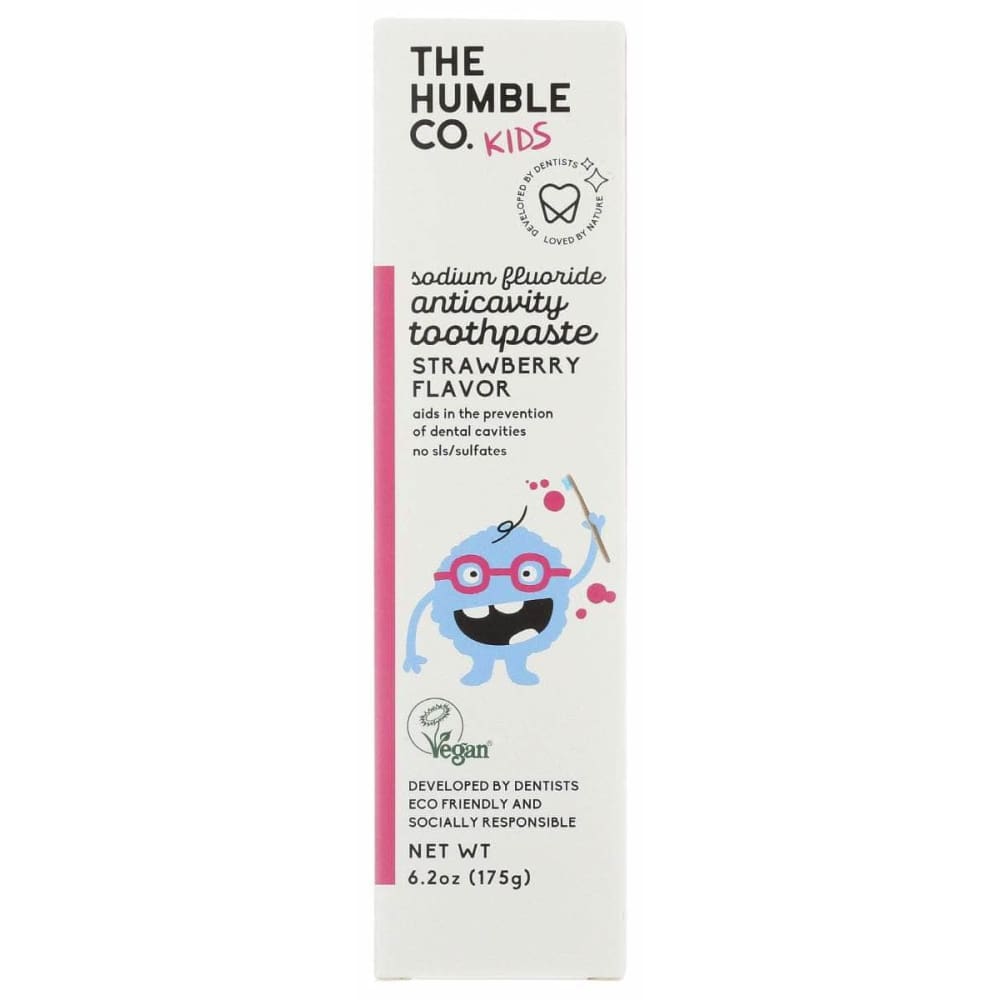 THE HUMBLE CO Beauty & Body Care > Oral Care > Toothpastes & Toothpowders THE HUMBLE CO Strawberry Sodium Fluoride Anticavity Toothpaste, 6.2 oz