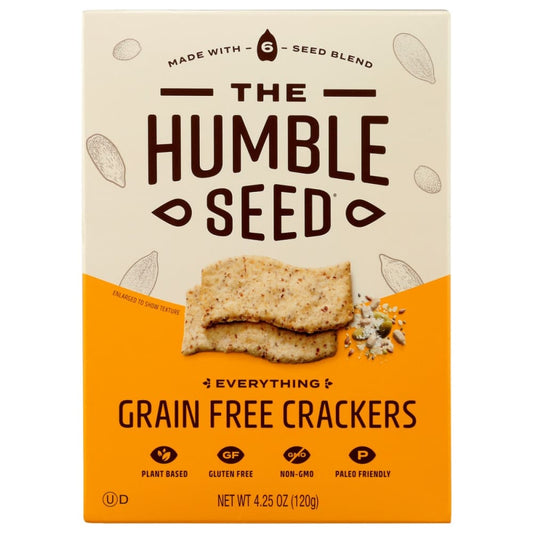 THE HUMBLE SEED: Everything Grain Free Crackers 4.25 oz (Pack of 4) - Crackers - THE HUMBLE SEED