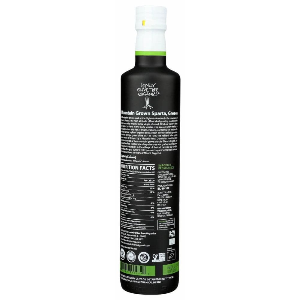 THE LONELY OLIVE TREE The Lonely Olive Tree Oil Olive Xtra Vrgn Org, 500 Ml