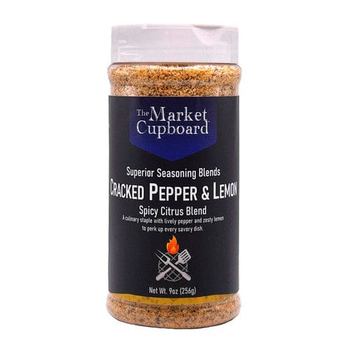 The Market Cupboard Cracked Pepper & Lemon Shaker 9oz (Case of 8) - Cooking/Bulk Spices - The Market Cupboard