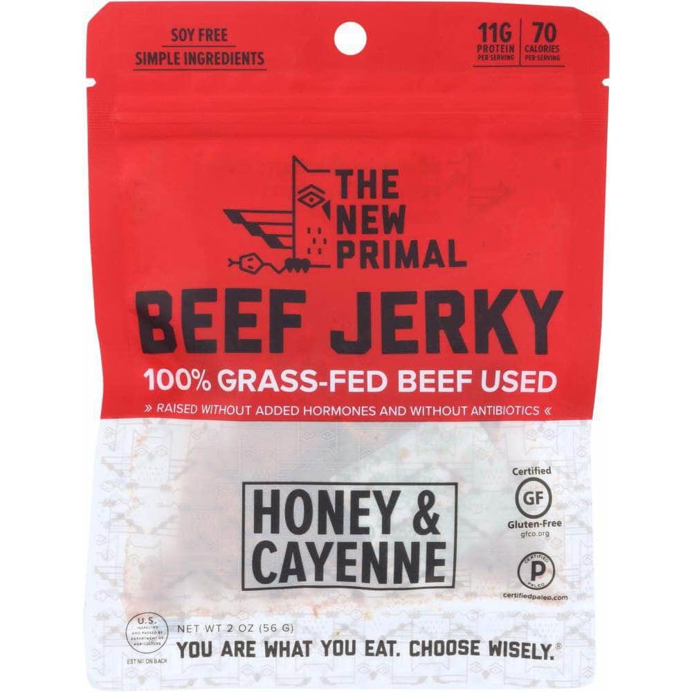 The New Primal The New Primal Jerky Gluten Free Grass Fed Spicy, 2 oz