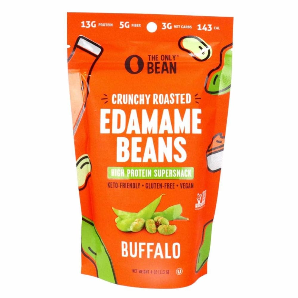 THE ONLY BEAN Grocery > Snacks > Nuts > Seeds THE ONLY BEAN: Edamame Roasted Crunchy Buffalo, 4 oz