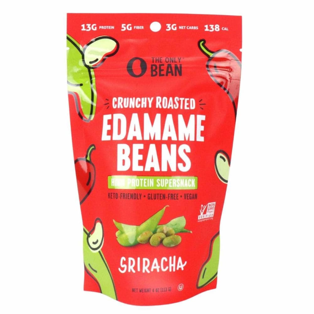 THE ONLY BEAN Grocery > Snacks > Nuts > Seeds THE ONLY BEAN: Edamame Roasted Crunchy Sriracha, 4 oz