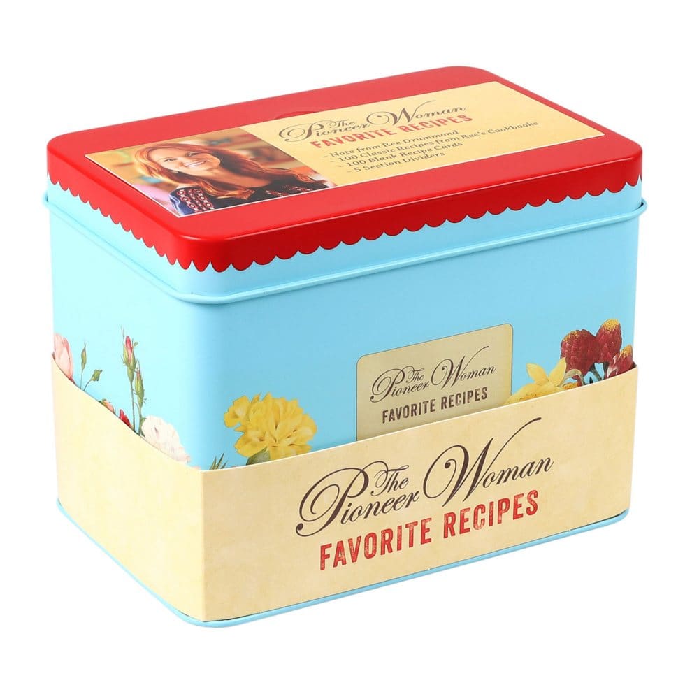 The Pioneer Woman Favorite Recipes Tin with 100 Recipes - Adults -