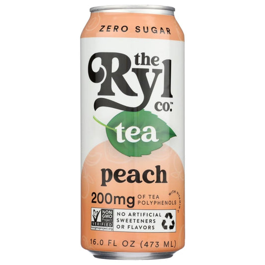 THE RYL CO: Tea Black Peach Rtd 16 FO (Pack of 6) - Grocery > Beverages > Coffee Tea & Hot Cocoa - THE RYL