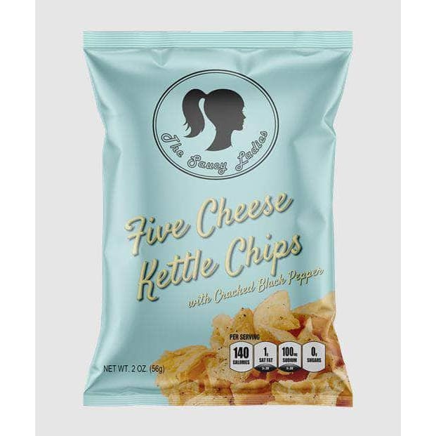 THE SAUCY LADIES Grocery > Snacks > Chips THE SAUCY LADIES: Five Cheese Kettle Chips, 2 oz