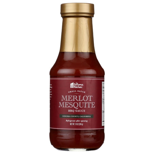 THE SONOMA KITCHEN: Sauce Bbq Mesquite Merlot 10 OZ (Pack of 5) - Condiments - THE SONOMA KITCHEN
