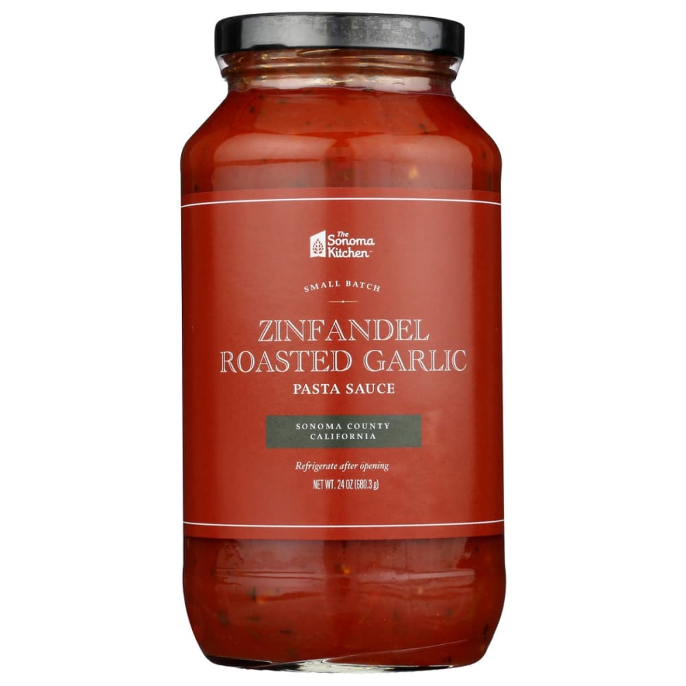 THE SONOMA KITCHEN: Zinfandel Roasted Garlic Pasta Sauce 24 oz (Pack of 3) - THE SONOMA KITCHEN