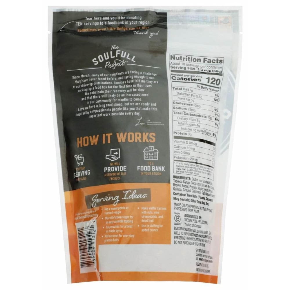 THE SOULFULL PROJECT The Soulfull Project Maple Pecan Crispy Granola, 11 Oz