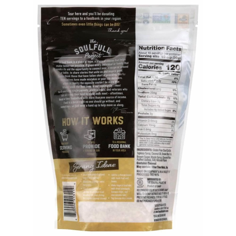 THE SOULFULL PROJECT The Soulfull Project Toasted Coconut Crispy Granola, 11 Oz