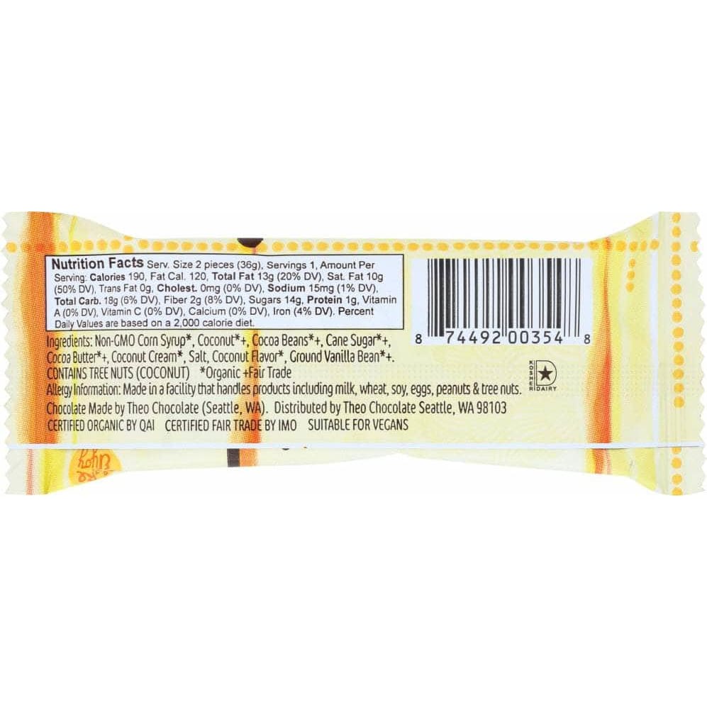 Theo Chocolate Theo Chocolate CHOC COCONUT BITES DARK (1.300 OZ)