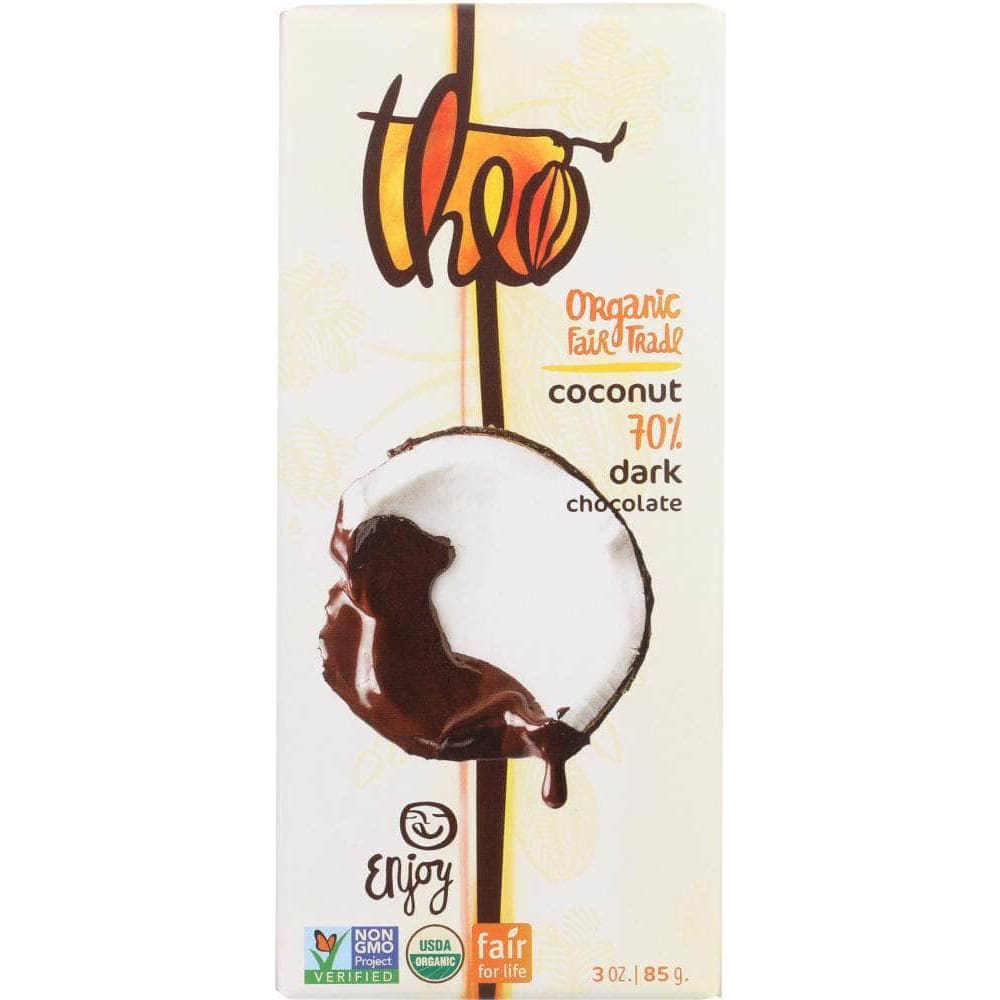 Theo Chocolate Theo Chocolate Organic 70 % Dark Chocolate With Toasted Coconut, 3 oz