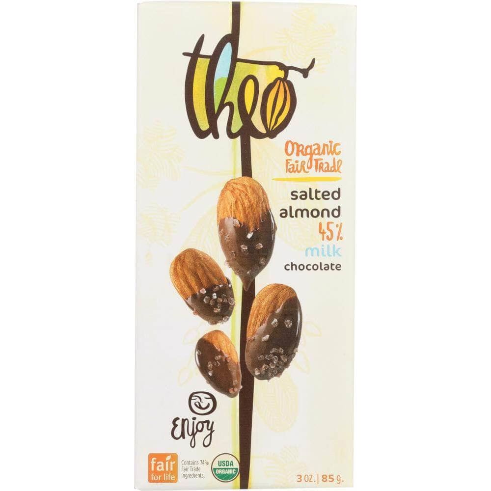 Theo Chocolate Theo Chocolate Organic Milk Chocolate with Salted Almonds Bar, 3 oz