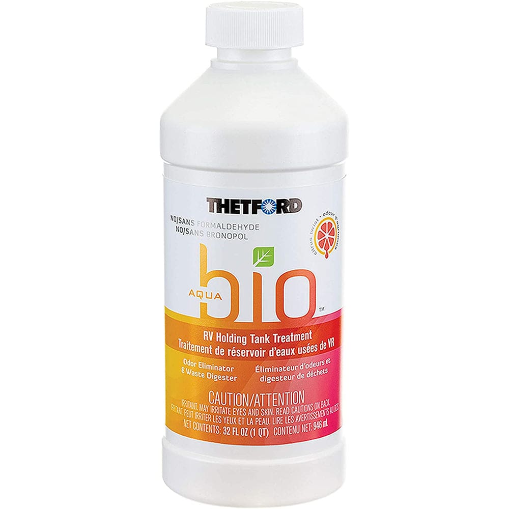 Thetford AquaBio RV Holding Tank Treatment - Citrus Twist Scent - Formaldehyde Free - 32oz (Pack of 4) - Marine Plumbing & Ventilation |