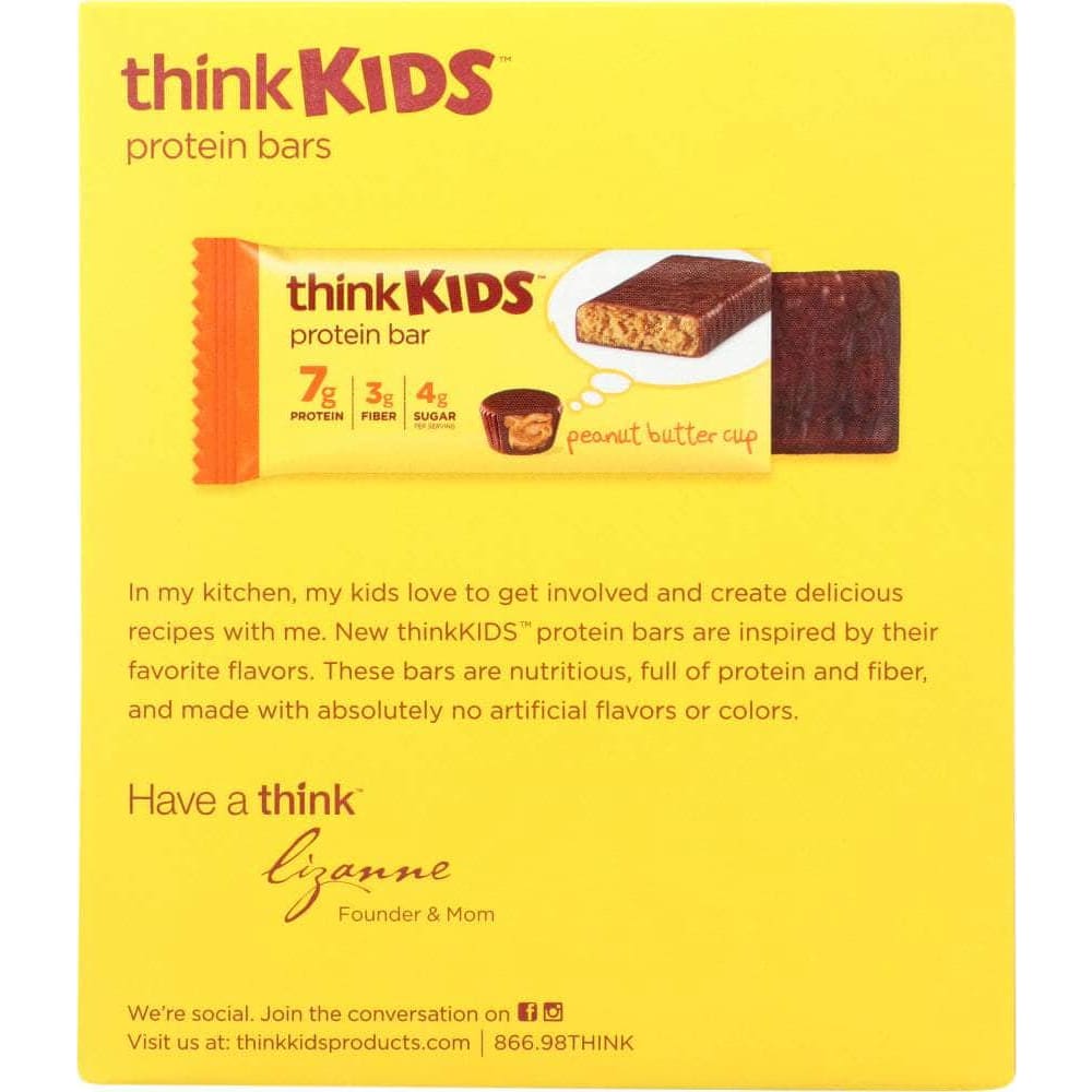 Thinkthin Think Thin Bar Kids Peanut Butter Cup 5 pc, 5 oz