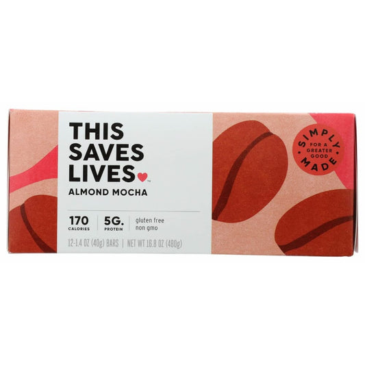 THIS SAVES LIVES THIS SAVES LIVES Almond Mocha Snack Bars, 16.8 oz