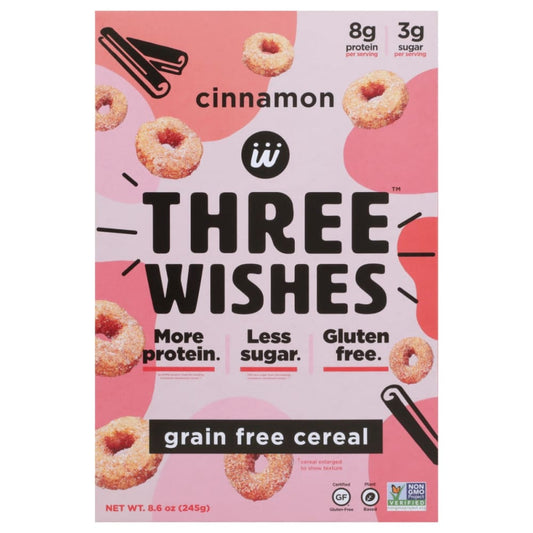 THREE WISHES: Cereal Cinna Grain Free 8.6 OZ (Pack of 4) - Grocery > Breakfast > Breakfast Foods - THREE WISHES